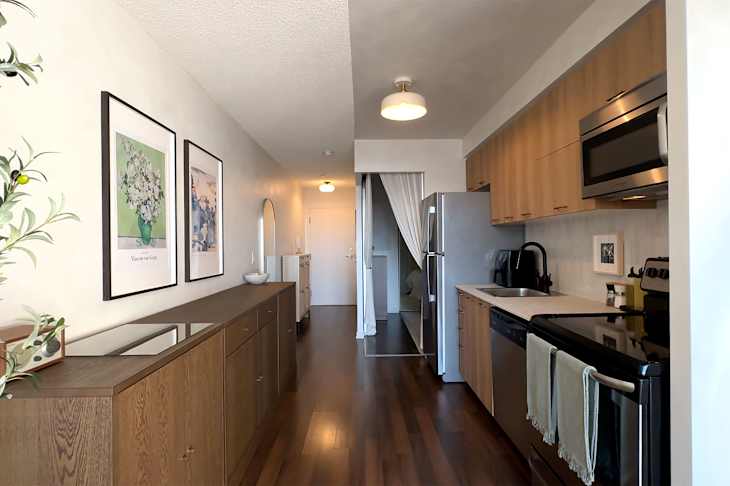 A “Cold” Kitchen Gets a Warm Makeover with Contact Paper | Apartment ...