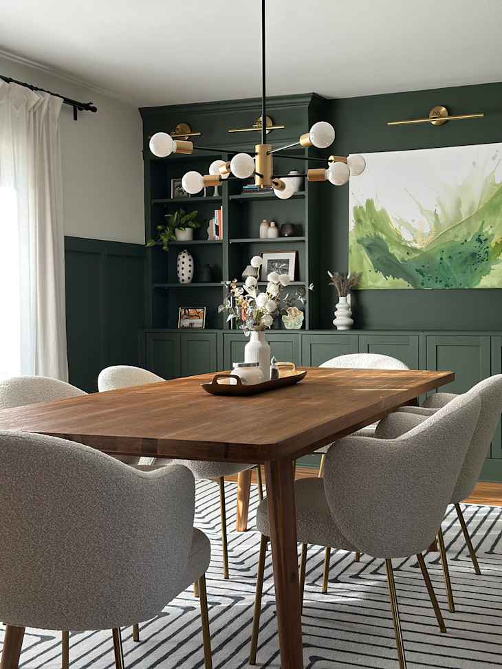 IKEA HAVSTA Dining Room Makeover: Green Built-Ins & Hosting Inspiration