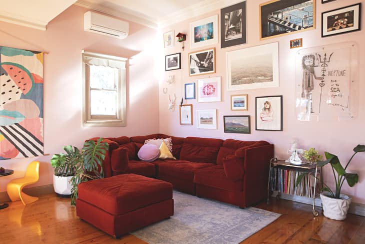 Color Block Red Fabric, Wallpaper and Home Decor