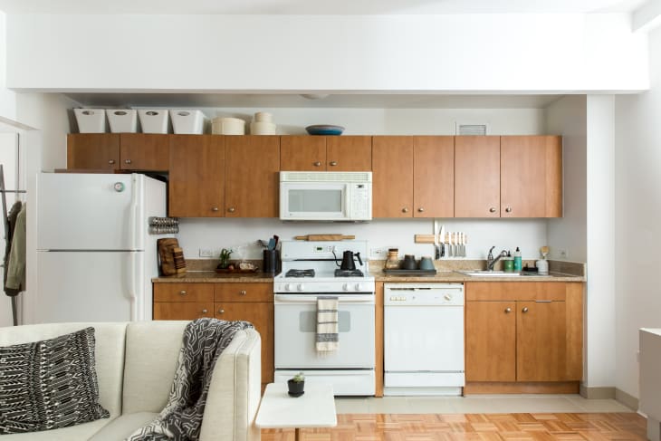 10 Studio Apartment Kitchens We Wish Were Ours  Simple kitchen design,  Studio apartment kitchen, Kitchen remodel small