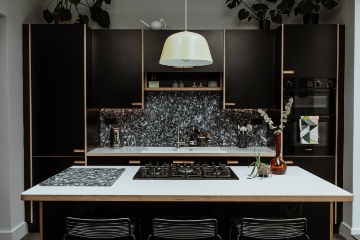 The Lovely Kitchen Design Black and Silver Amazing Design Check more at