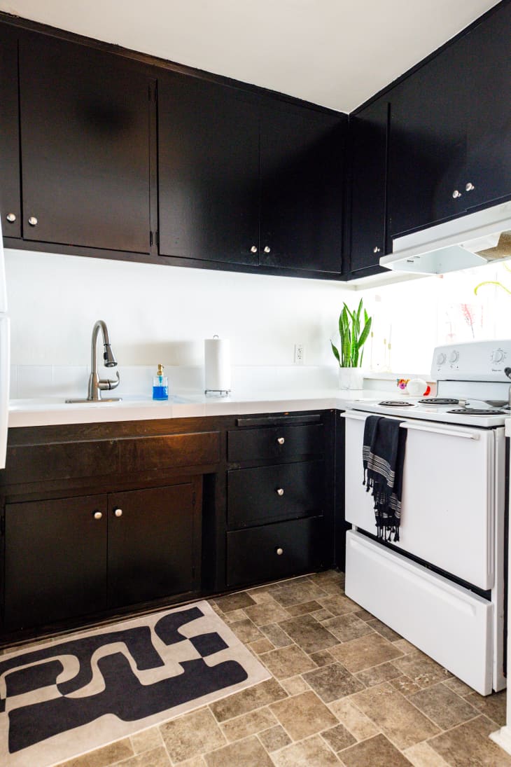 How to Make a Small Kitchen Look Good with Black Cabinets