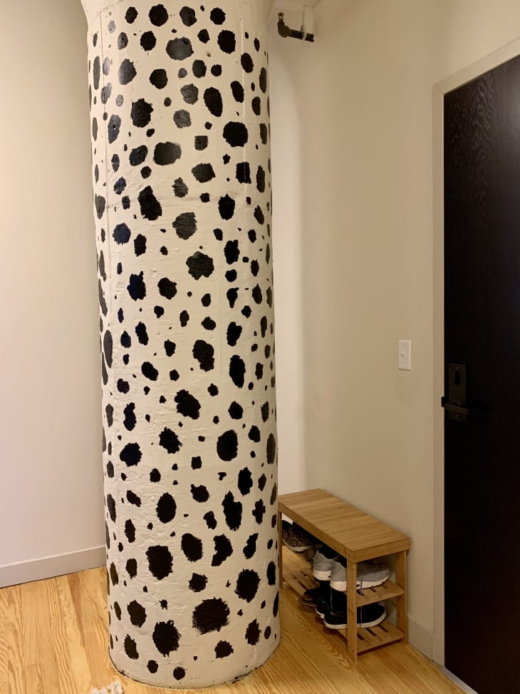 Cow-spotted pillar