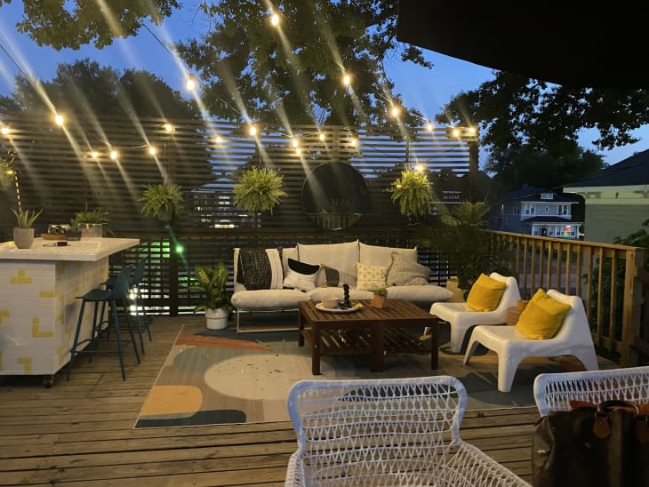 outdoor patio section