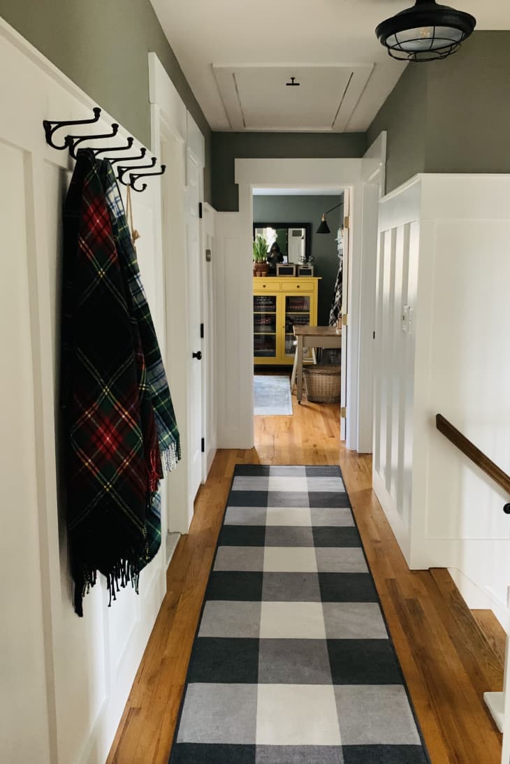 Hallway with hooks for coats