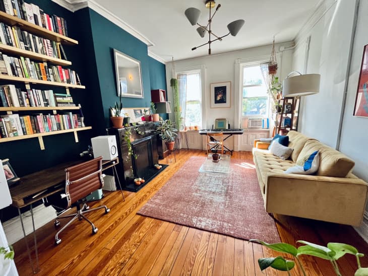 Stacks of Books Double as Decor in This 420-Square-Foot Brooklyn Apartment