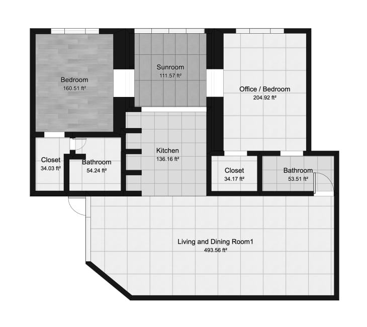 Floor plan of chicago residence