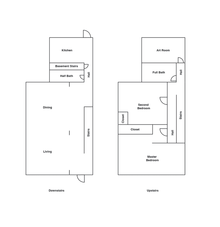Floor plan of Richmond, VA residence