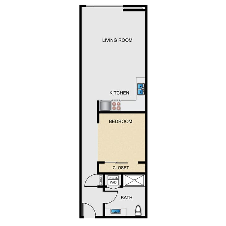 Digital layout of apartment.