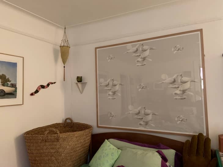 Manhattan apartment, detail of bird art