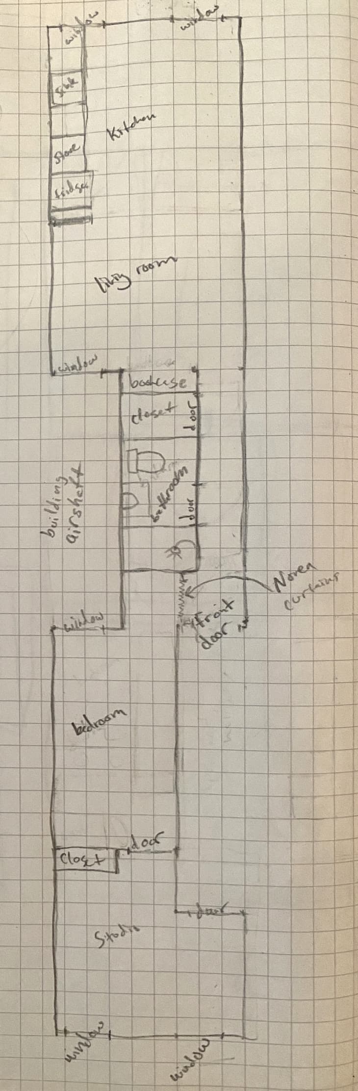 floor plan of brooklyn apartment