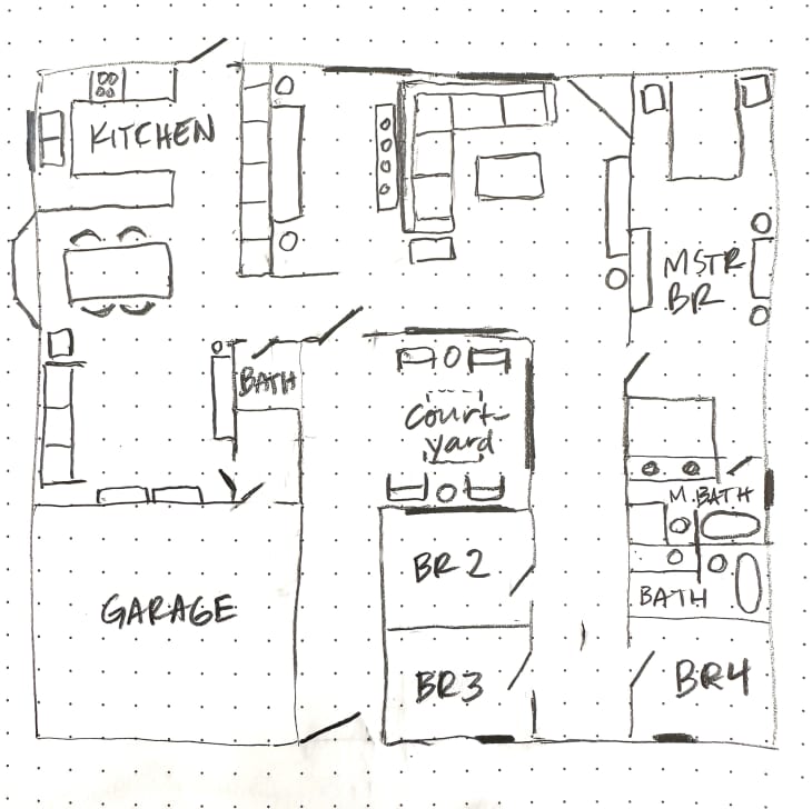 floor plan of arizona residence