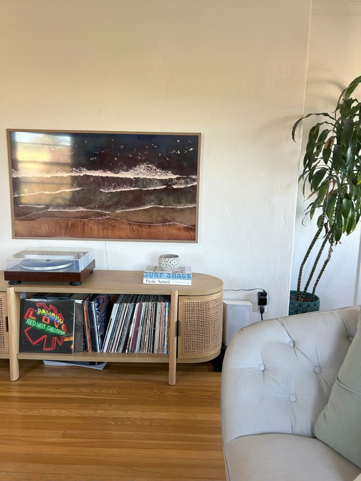 Living room with Samsung Frame TV