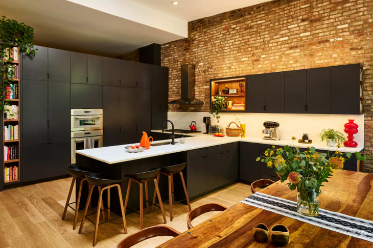 Before & After: Dark, Dramatic Cabinets Revamp an 1870s Kitchen | The ...