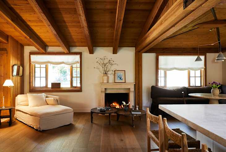 A 1970s Wood-Paneled California Home Gets a Refined, Romantic Makeover