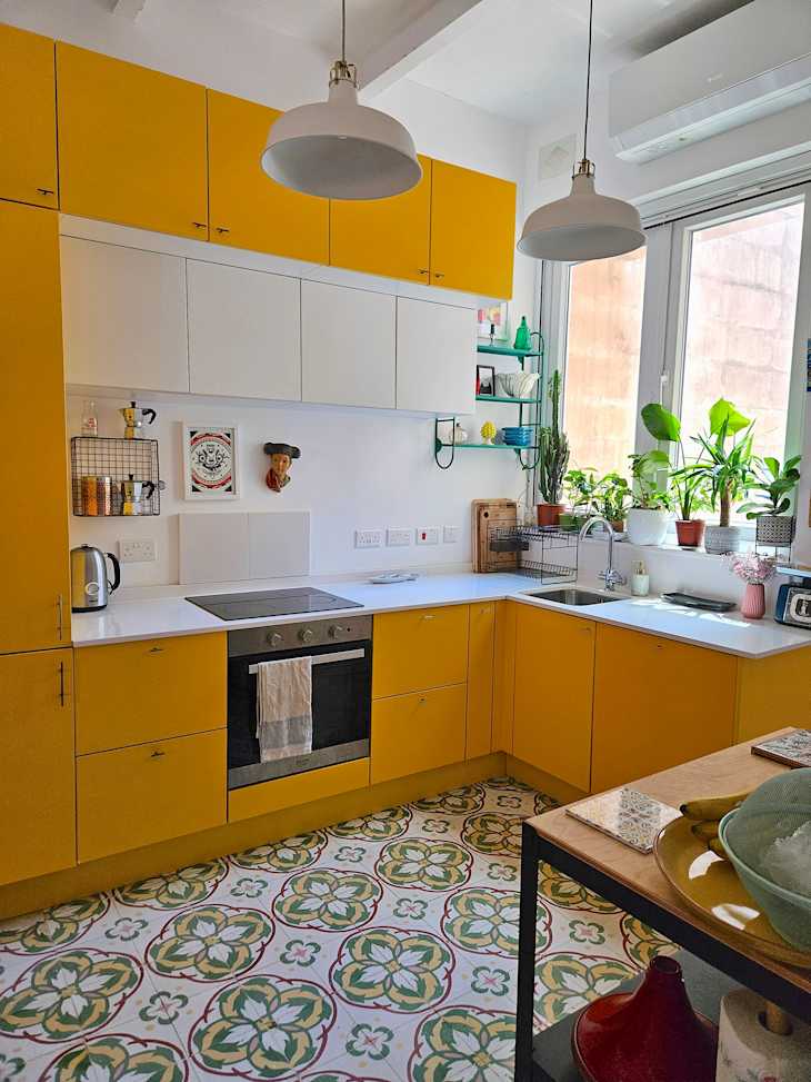 Sunshine-Yellow Kitchen Transforms This Malta Home Renovation