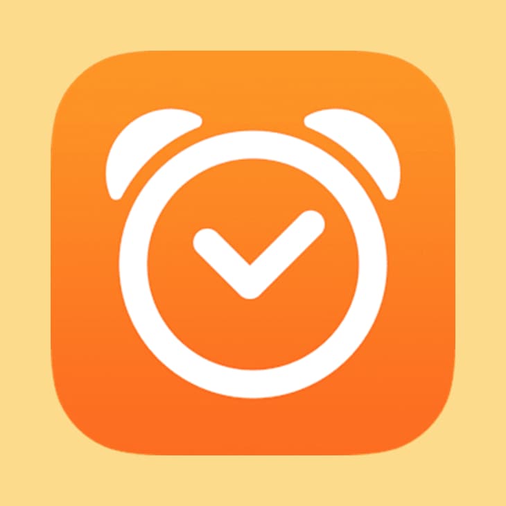 Orange alarm clock app logo