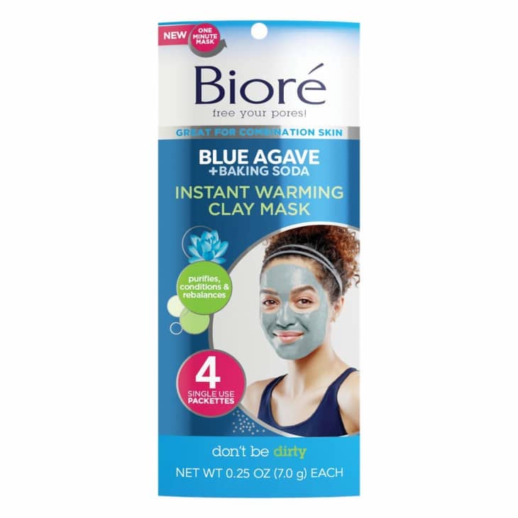 Product Image: Bioré Blue Agave + Baking Soda Instant Warming Clay Mask, 4 Pack