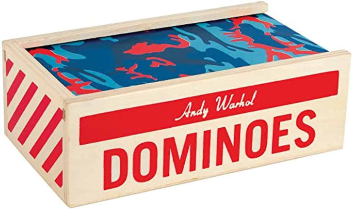Mudpuppy Andy Warhol Dominoes Set at Amazon
