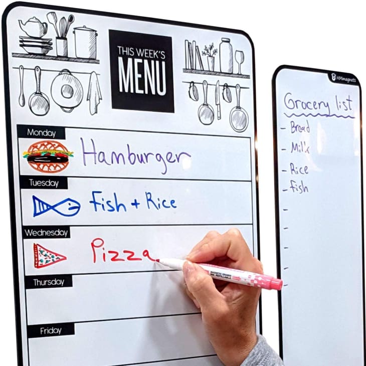 Product Image: Magnetic Dry-Erase Weekly Menu Planner for Kitchen Fridge