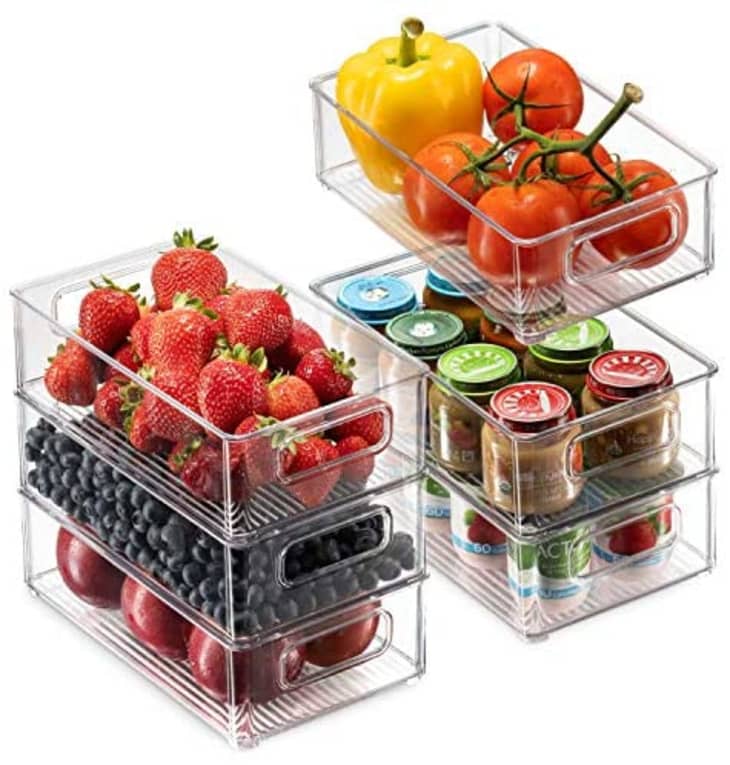 Product Image: Stackable Refrigerator Organizer Bins (Set of 6)