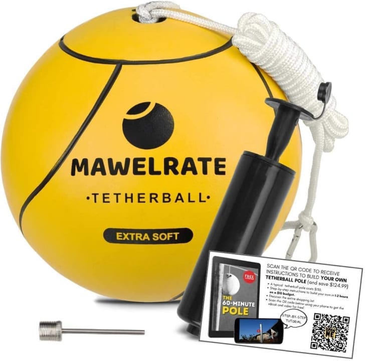 MAWELRATE Tetherball Ball and Rope Set at Amazon