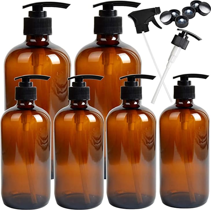 Product Image: Youngever 6 Pack Empty Glass Pump Bottles
