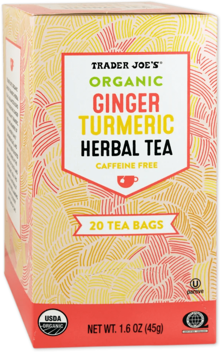 Organic Ginger Turmeric Herbal Tea at Trader Joe's