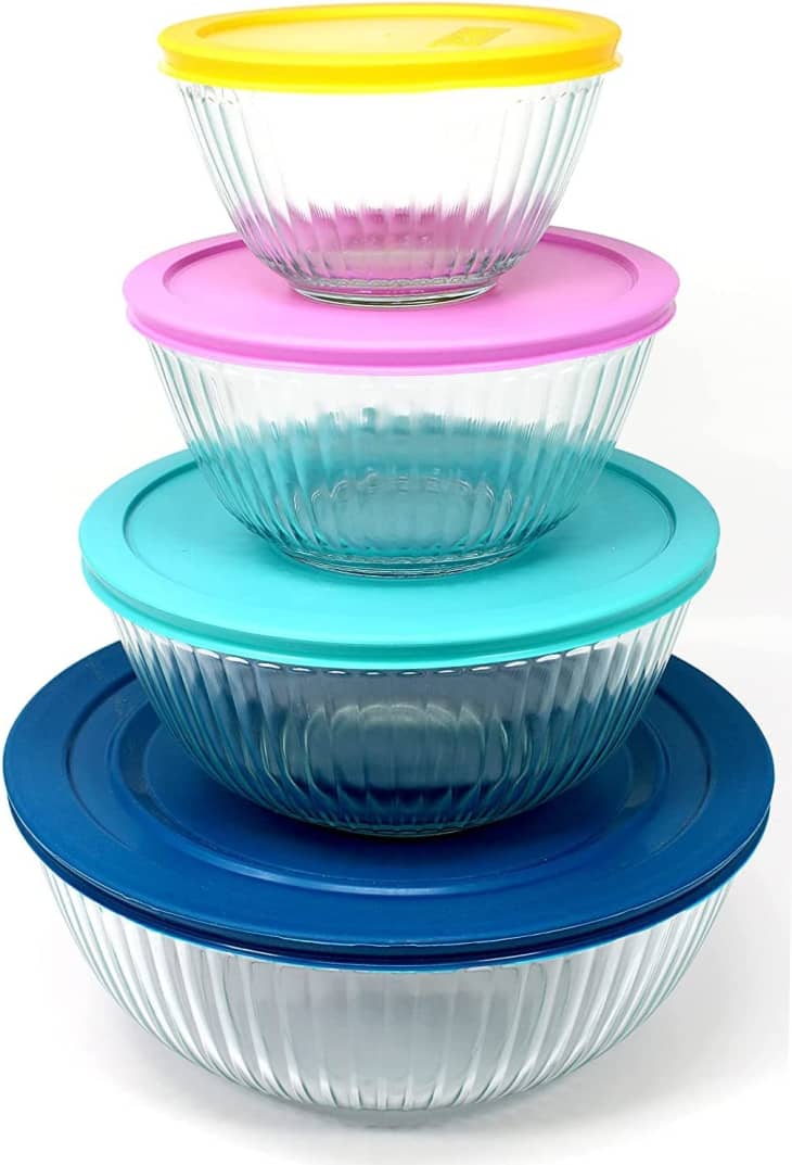 Product Image: Pyrex 8-piece 100 Years Glass Mixing Bowl Set