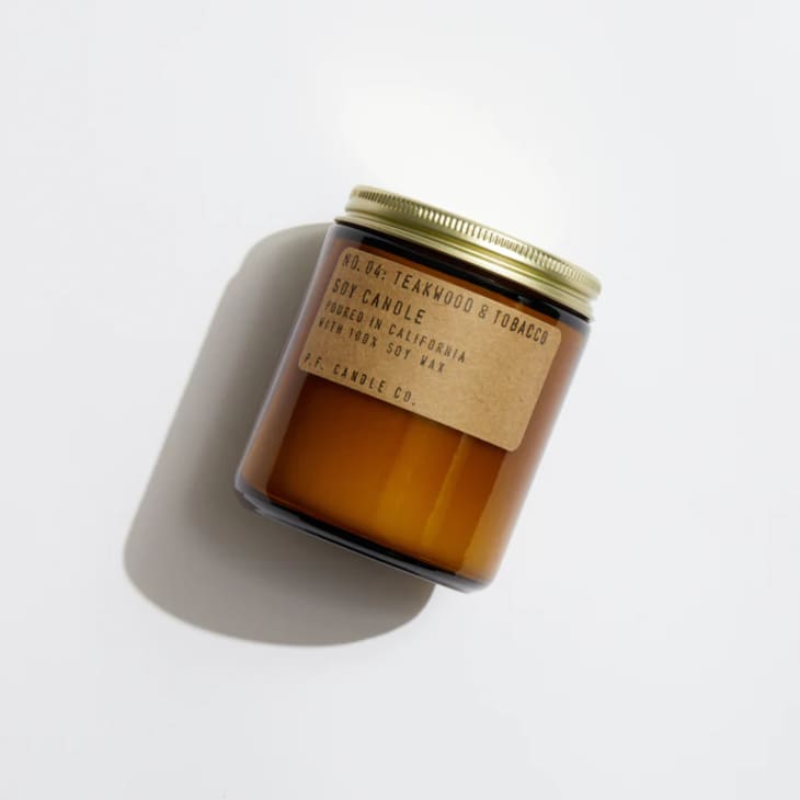 Teakwood & Tobacco Soy Candle at P.F. Candle Co.
