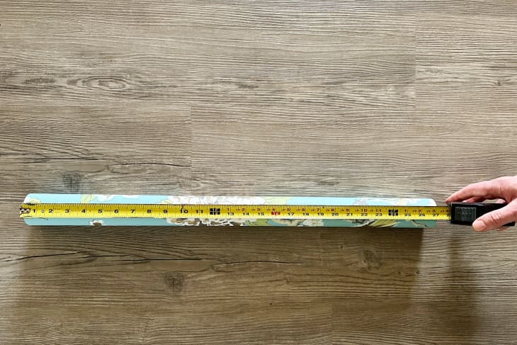 measure the width of wallpaper.