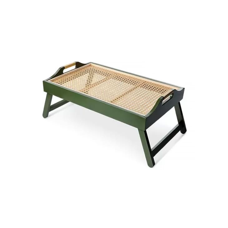 This $15 Aldi Rattan Bed Tray Is So Cute and Cozy | Apartment Therapy