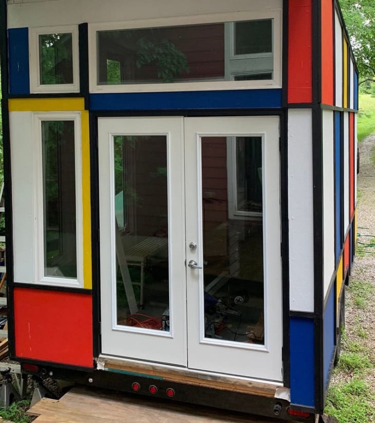 Tiny House Etsy Colorful Geometric Design Apartment Therapy