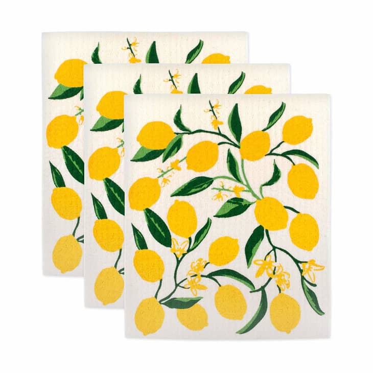 Product Image: DII Swedish Dishcloths, 100 % Natural Cellulose, Environmentally Friendly, Set of 3, Lemon