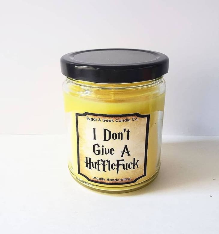 Wizards, Candle, Novelty, Geeks, Books, Nerd, Bookish, Yellow candle, Vanilla, Sweet, Dirty words at Etsy