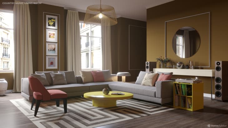 Living Room Color Palettes Inspired By Music Genres Apartment