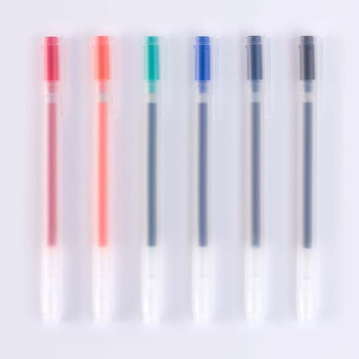 Colorful MUJI pens