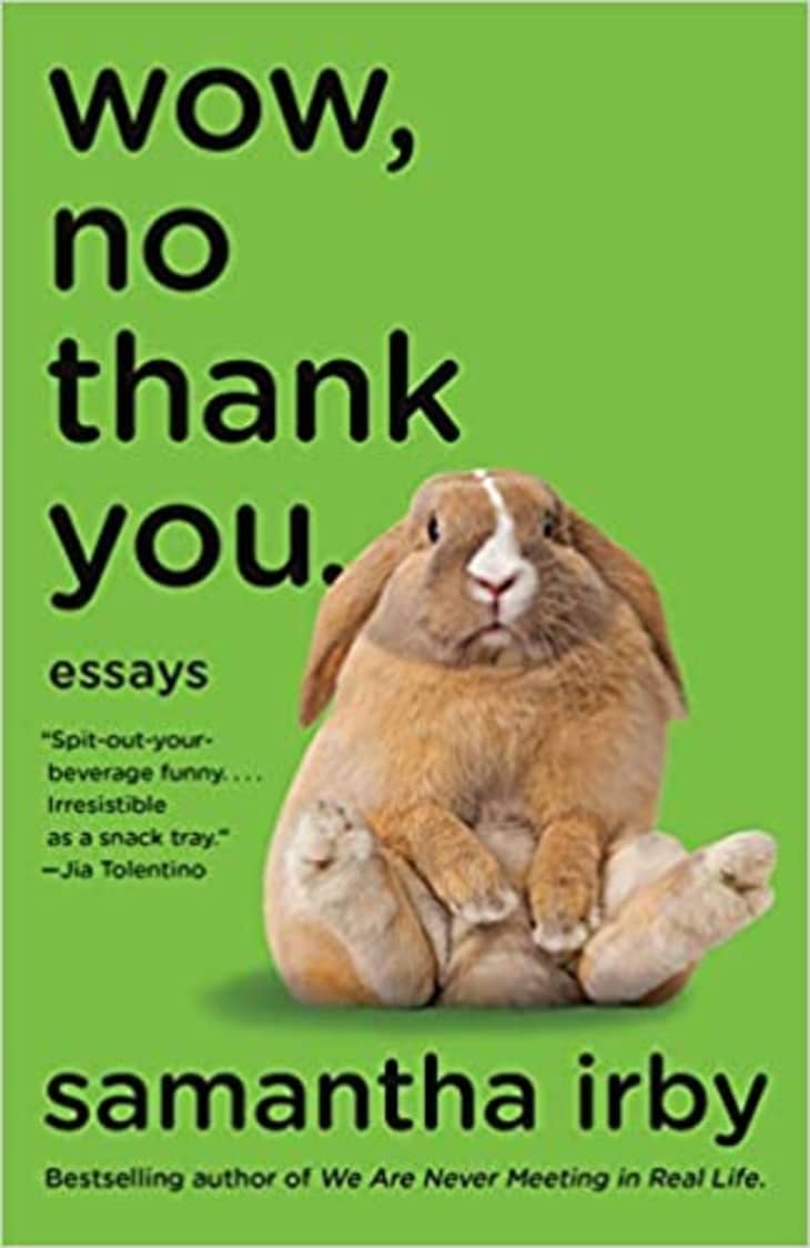 Book cover with rabbit and green backround