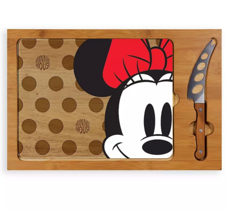 Rectangular Minnie Mouse tray and knife set