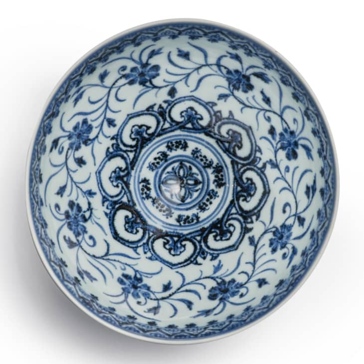 Blue and white patterned bowl from the Ming Dynasty era