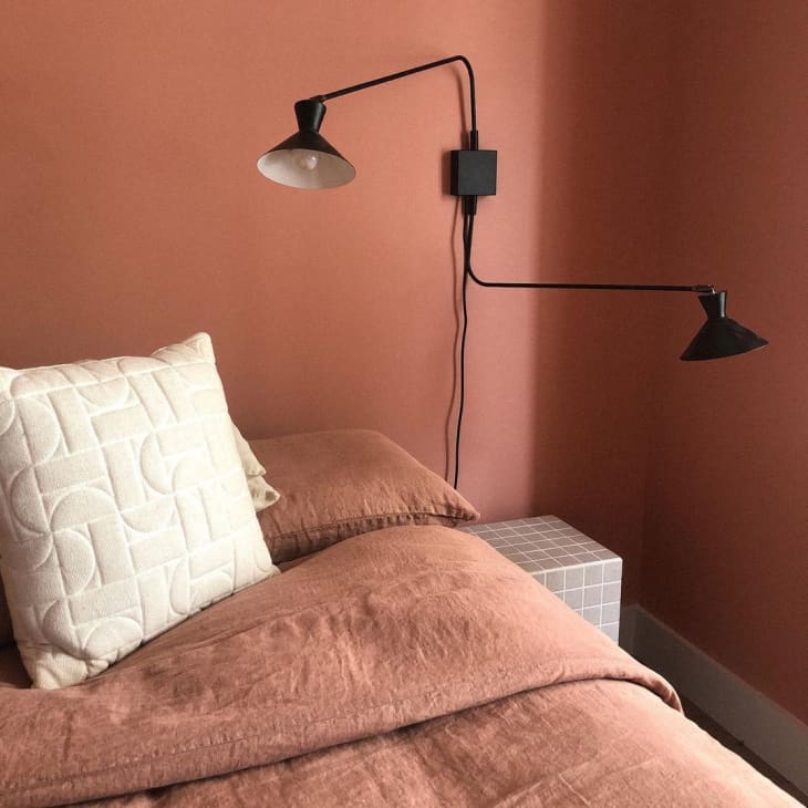 Terra cotta wall and bed