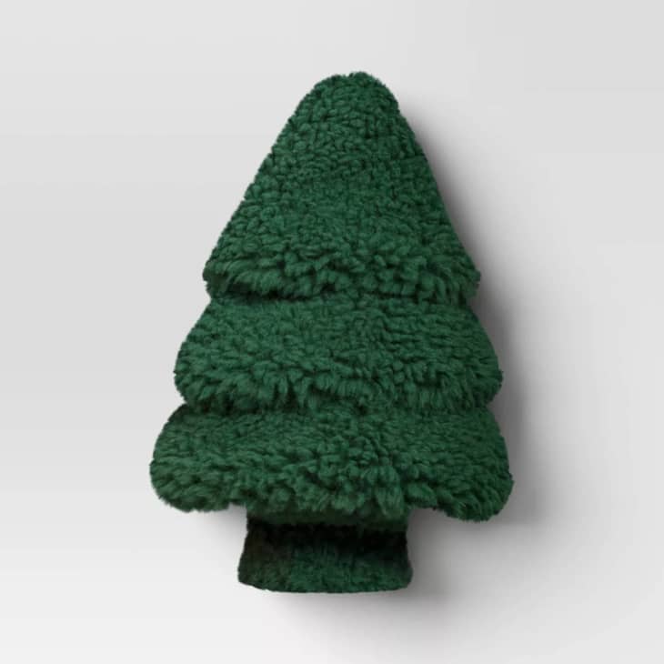 Product Image: Faux Shearling Tree Shaped Throw Pillow
