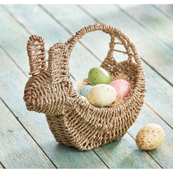 Seagrass Easter Spring Bunny Shaped Basket at Michaels