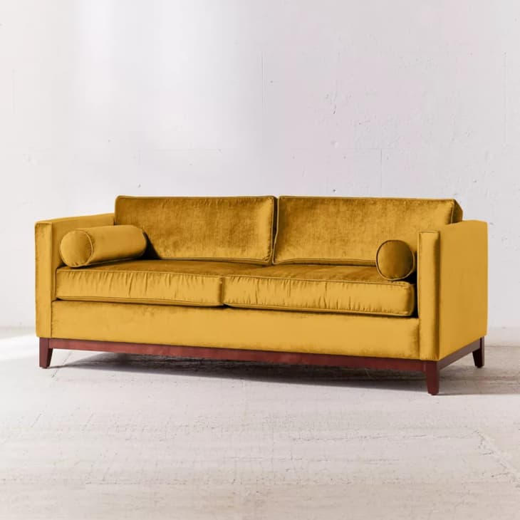 Piper Petite Velvet Sofa at Urban Outfitters