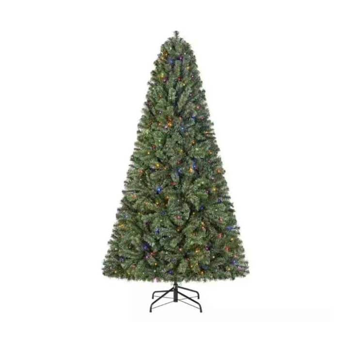 6.5 ft. Pre-Lit LED Festive Pine Artificial Christmas Tree at Home Depot