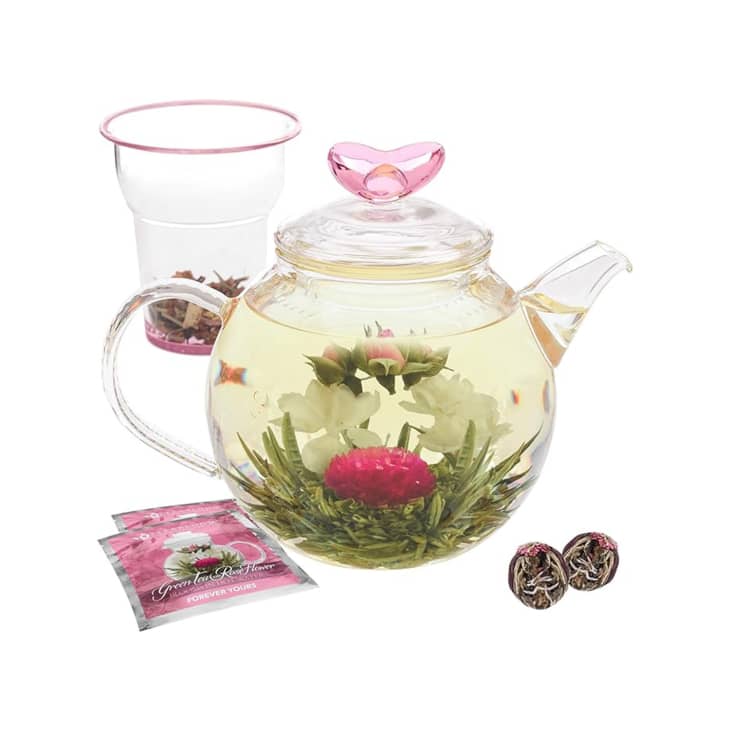 Teabloom Eternal Love Teapot – Glass Teapot (36 oz) at Amazon