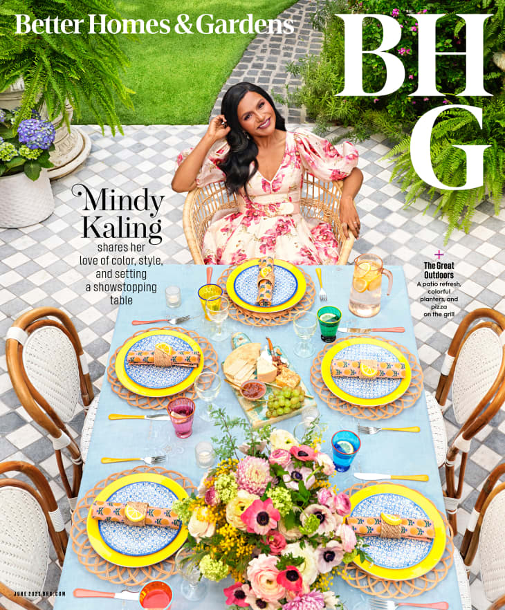 Mindy Kaling on Better Homes and Garden cover.