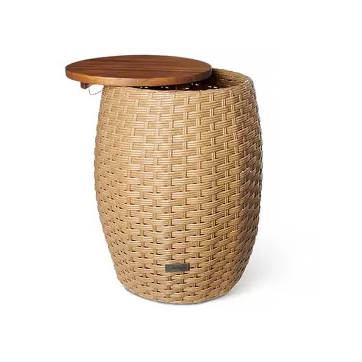 Aldi Is Selling a 25 MultiUse Rattan Storage Table Apartment Therapy