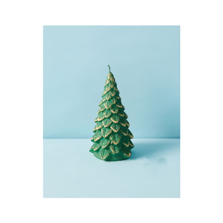 7in Painted Christmas Tree Decorative Candle at HomeGoods