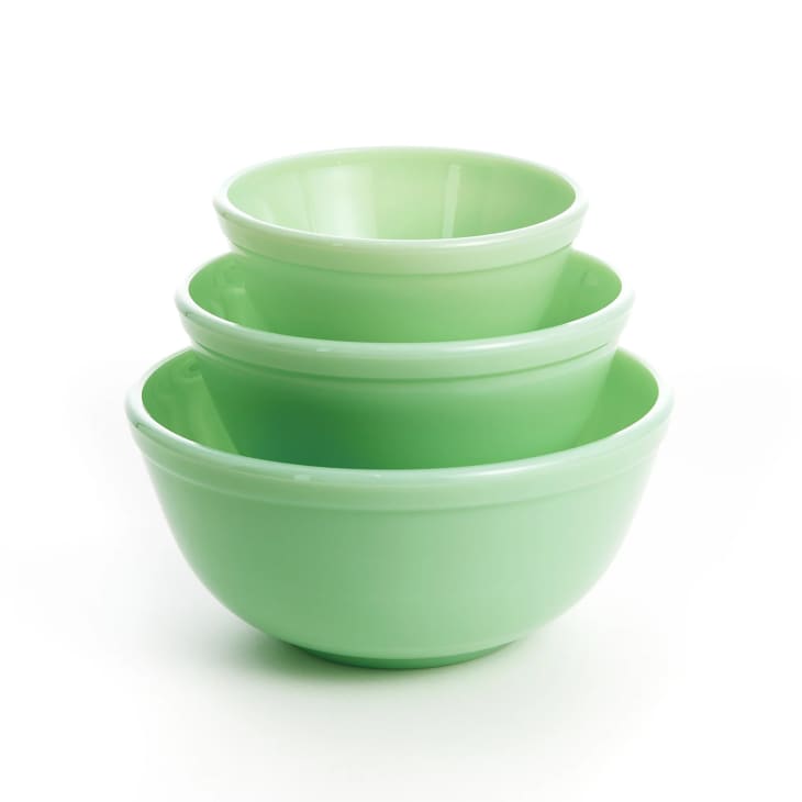 Product Image: Set of 3 Jadeite Mixing Bowls